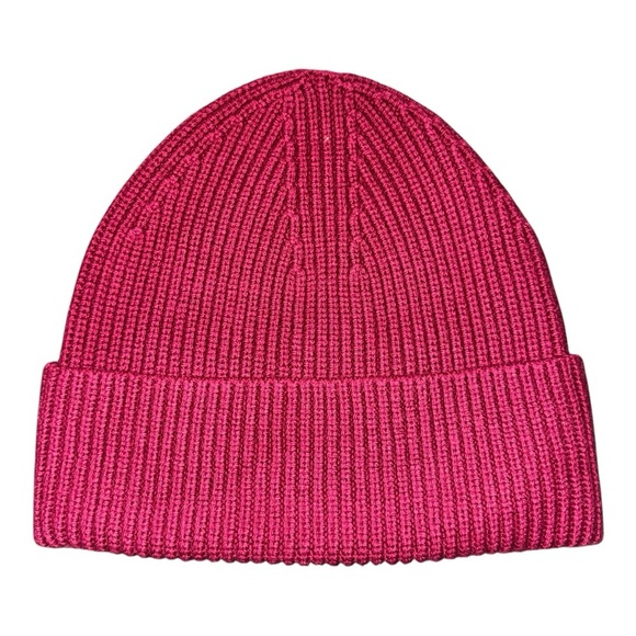 lululemon athletica Accessories - Lululemon Ribbed Merino Wool Blend Knit Beanie Pomegranate L/XL NWT Winter Hat